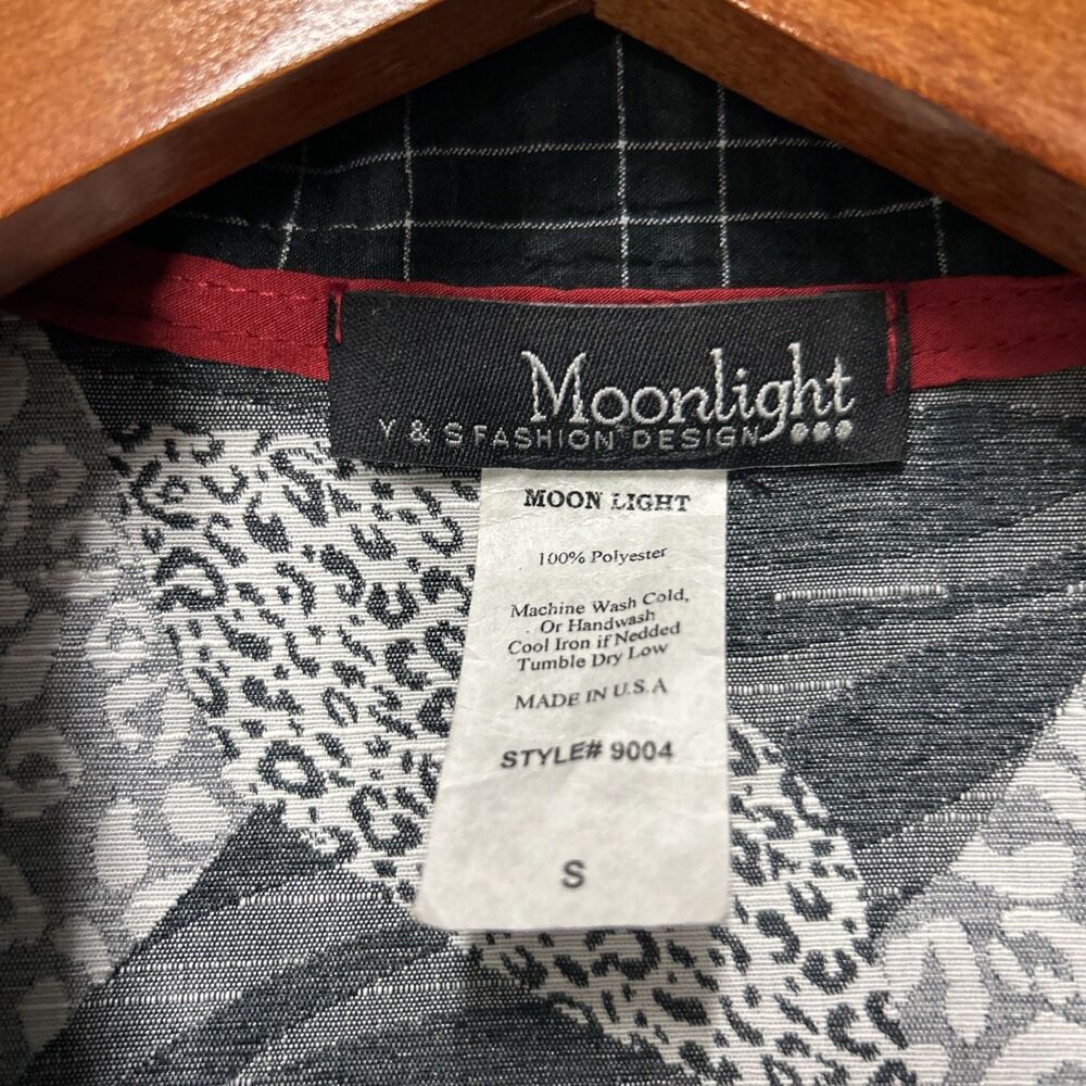 Moonlight Fashion Jacket Womens Small Button Textured Slit Career Kimono  Mixed - Picture 11 of 15